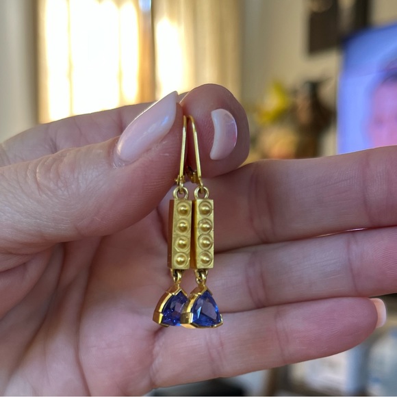 Custom Tanzanite Earrings - Picture 6 of 7